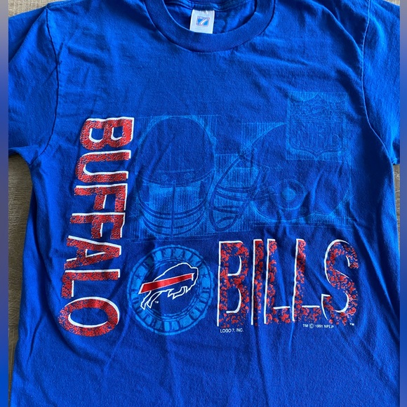 Vintage Buffalo Bills shirt - MEDIUM - 1991 - Logo 7 Inc -Buffalo Football Club - Picture 3 of 9
